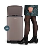 Poubelle à pédale taupe - 30L