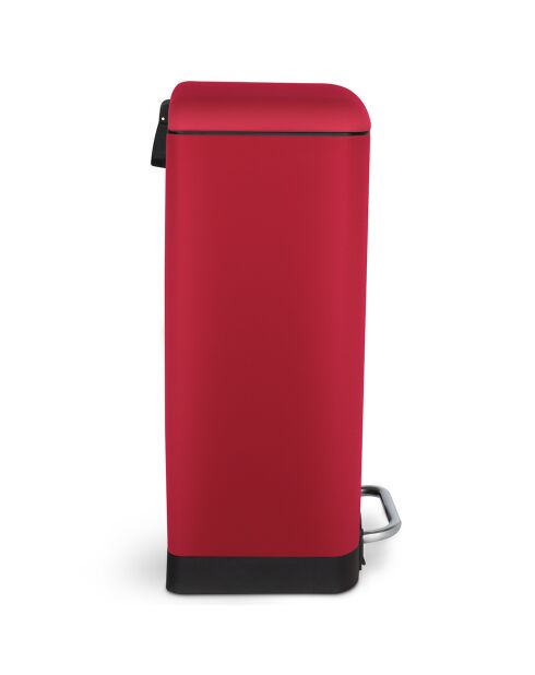 Poubelle à pédale rouge - 30L