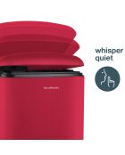 Poubelle à pédale rouge - 30L