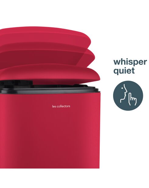 Poubelle à pédale rouge - 30L