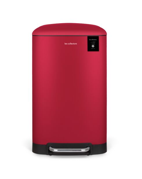 Poubelle à pédale rouge - 30L