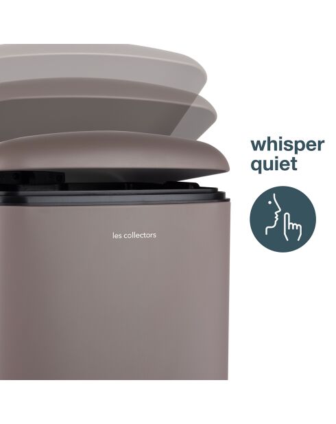 Poubelle à pédale taupe - 40L