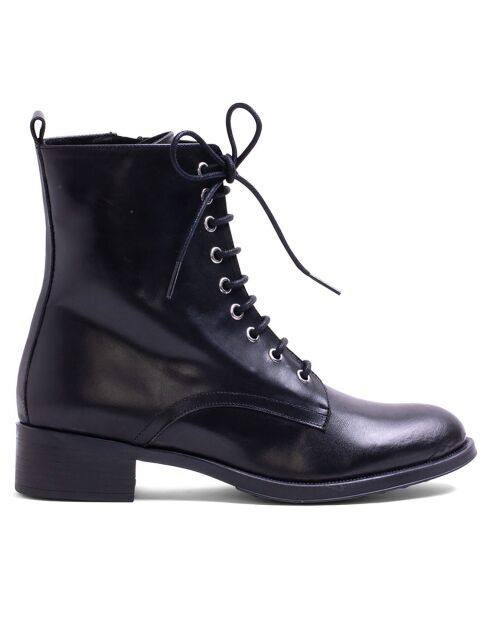 Botas negras de piel Poussey