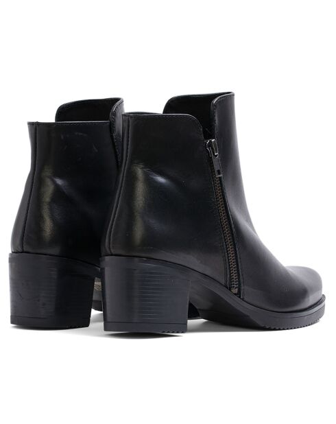 Stivaletti Daya in pelle nera - Tacco 5,5 cm
