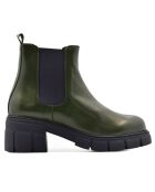 Botas Chelsea de piel caqui Maritza - Tacón de 6 cm