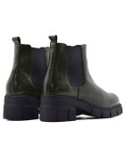 Botas Chelsea de piel caqui Maritza - Tacón de 6 cm
