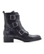 Lorna Schwarze Lederstiefel
