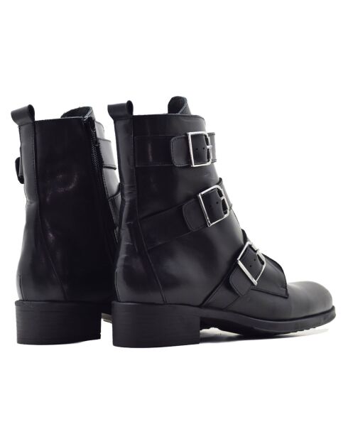 Lorna Schwarze Lederstiefel