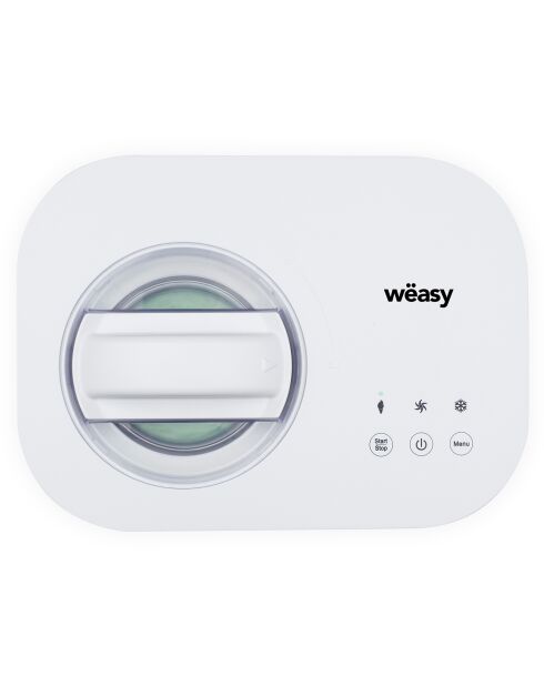 Witte ijsmachine van 1 liter