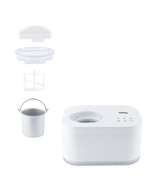 Witte ijsmachine van 1 liter