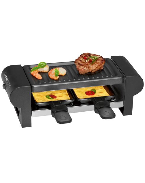 Machine à raclette/grill Clatronic RG3592 noire - 2 personnes