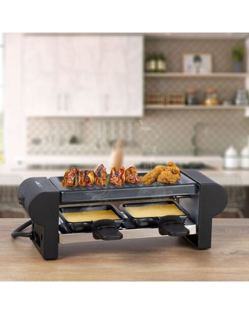 Machine à raclette/grill Clatronic RG3592 noire - 2 personnes