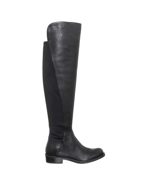 Bottes en Cuir végétal Flora noires