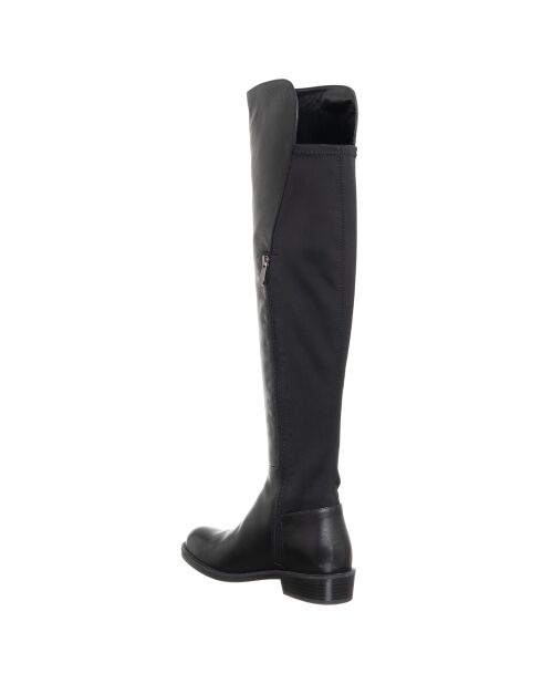 Bottes en Cuir végétal Flora noires