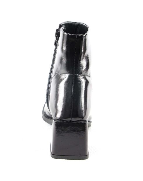 Boots en Cuir Aaron noires - Talon 6 cm