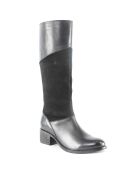 Bottes en Cuir Iris noires - Talon 5 cm