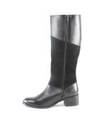 Bottes en Cuir Iris noires - Talon 5 cm