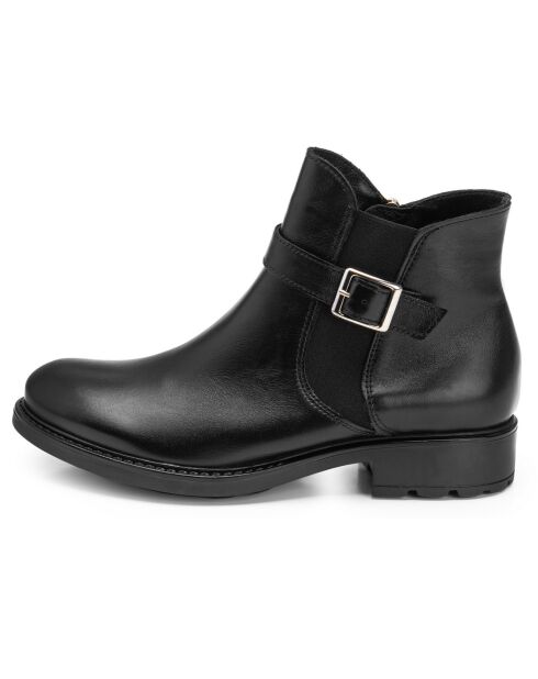Boots en Cuir Amelia noires
