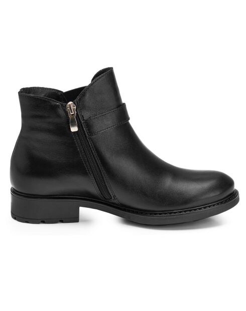 Boots en Cuir Amelia noires