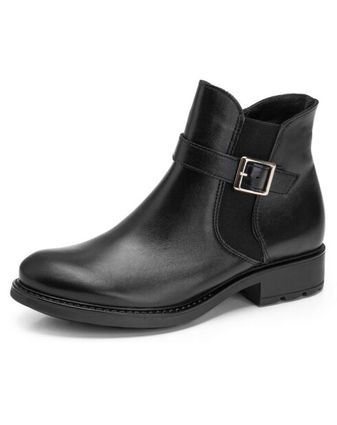 Boots en Cuir Amelia noires