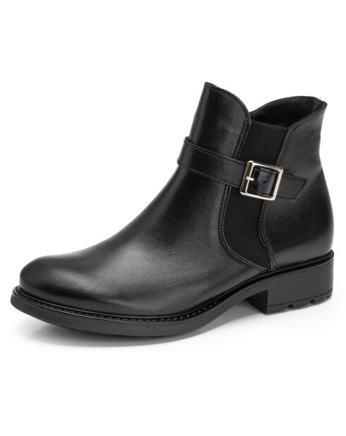 Boots en Cuir Amelia noires