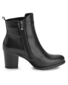 Bottines en Cuir Lauren noires - Talon 7.5 cm
