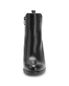 Bottines en Cuir Lauren noires - Talon 7.5 cm