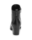 Bottines en Cuir Lauren noires - Talon 7.5 cm