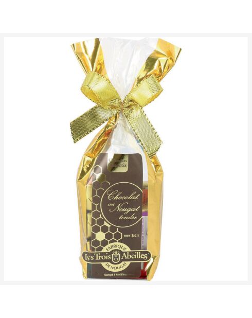 Sachet de Nougats de Montélimar assortis au chocolat 150 gr