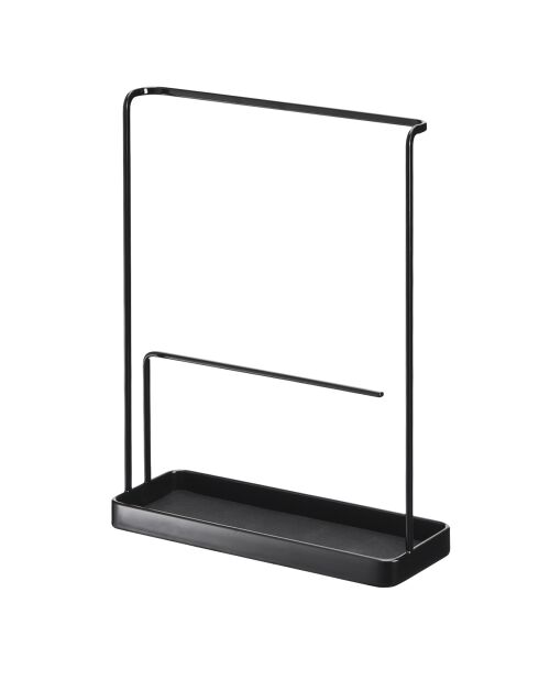 Tour de rangement accessoires et lunettes Tower noire - 20x7.5x25.5 cm