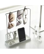 Tour de rangement accessoires et lunettes Tower blanche - 20x7.5x25.5 cm