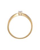 Bague Ma bien Aimée Diamants 0.08 ct Or Bicolore