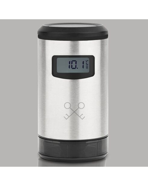 Pompe sous-vide électrique pour vin grise - 4.6x4.6x8.6 cm