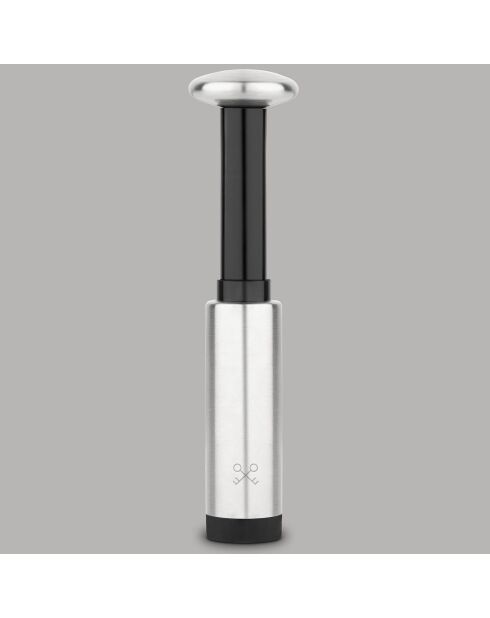 Pompe sous-vide manuelle pour vin grise - 4.5x4.5x12.3 cm