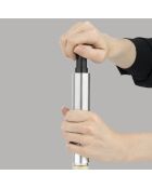 Pompe sous-vide manuelle pour vin grise - 4.5x4.5x12.3 cm