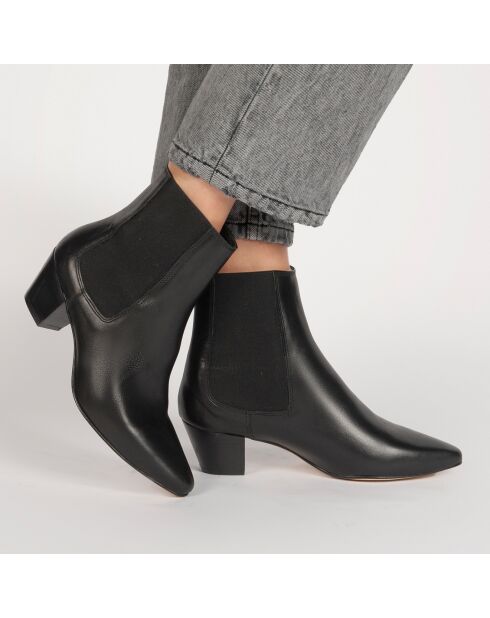 Chelsea Boots en Cuir Marina noires