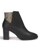 Bottines en Cuir Molly noires - Talon 5,5 cm