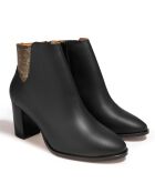 Bottines en Cuir Molly noires - Talon 5,5 cm