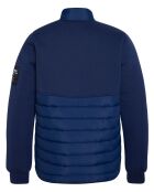 Blouson bimatière bleu