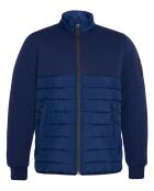 Blouson bimatière bleu