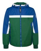 Veste coupe-vent Leonardo vert/bleu