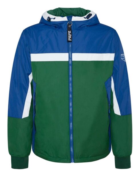 Veste coupe-vent Leonardo vert/bleu