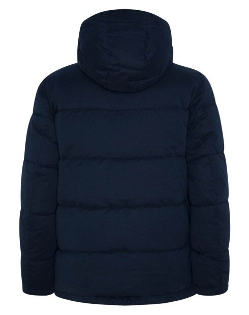 Parka Richard 3J capuche fourrée bleue