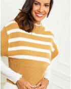 Pull sans manches Lorie camel