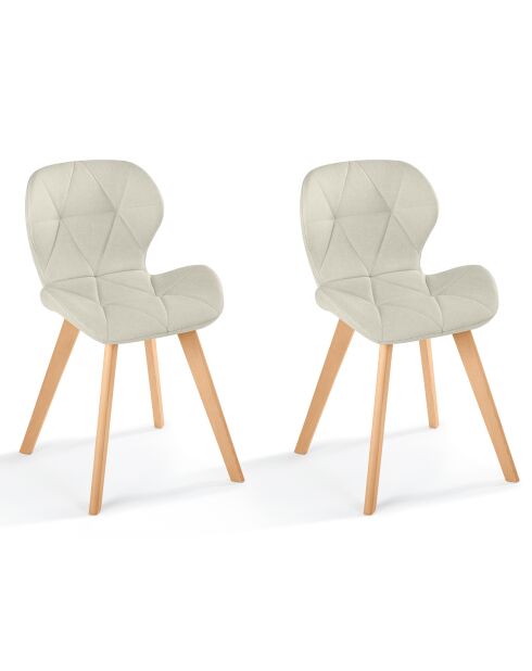 2 Chaises gatsby  beige - 50x47.5x79 cm