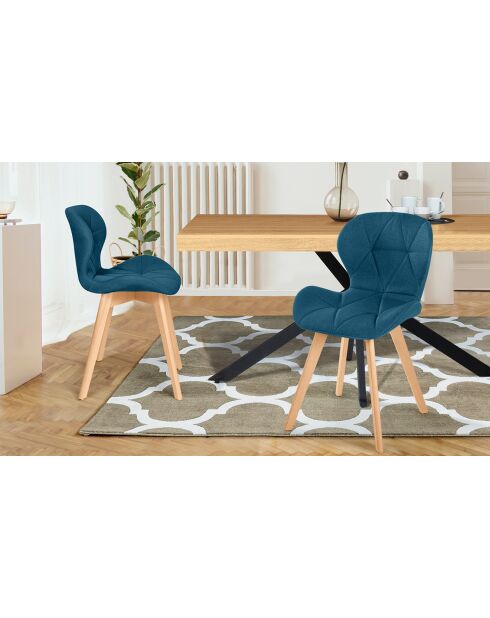 2 Chaises gatsby  bleu canard - 50x47.5x79 cm