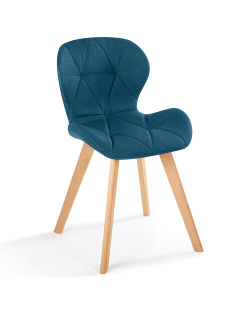 2 Chaises gatsby  bleu canard - 50x47.5x79 cm