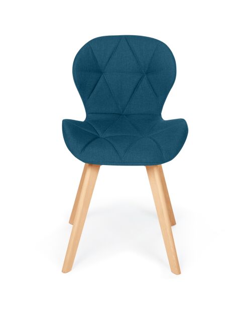 2 Chaises gatsby  bleu canard - 50x47.5x79 cm