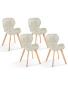 4 Chaises gatsby beige - 50x47.5x79 cm