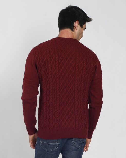 Pull Amandio en Cachemire mélangé bordeaux